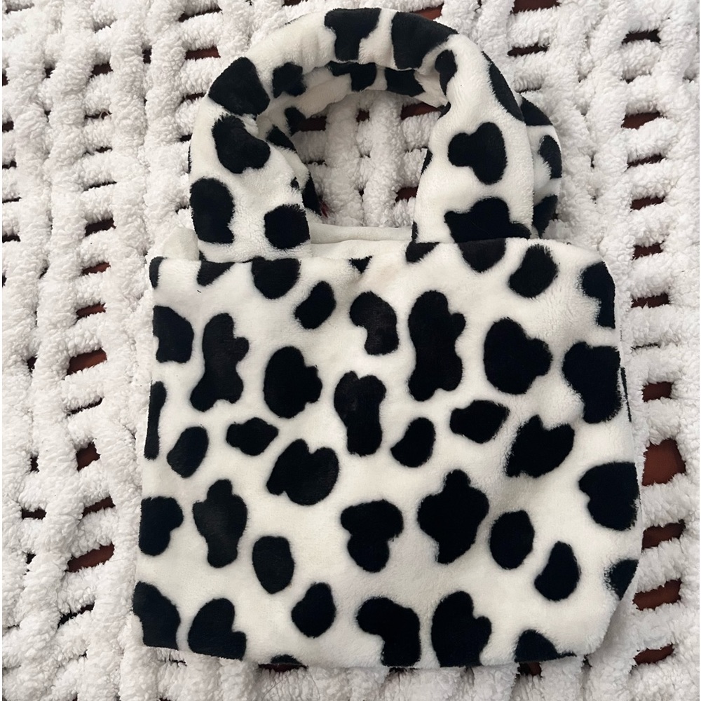 Cow print handbag